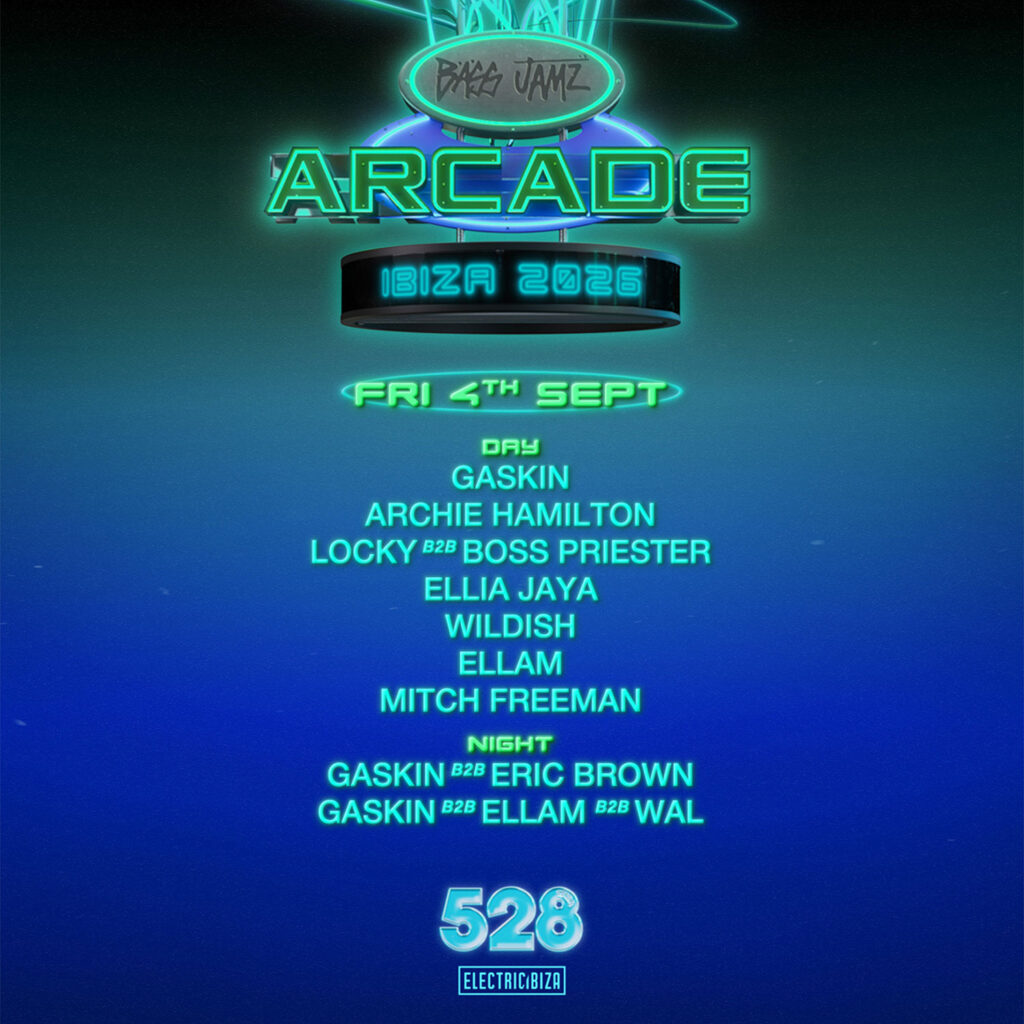 Bass Jamz Arcade - 4th September 2026 528 Ibiza